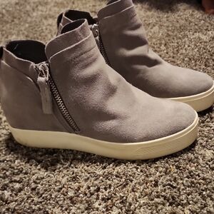 Dolce Vita Gray Suede Boots